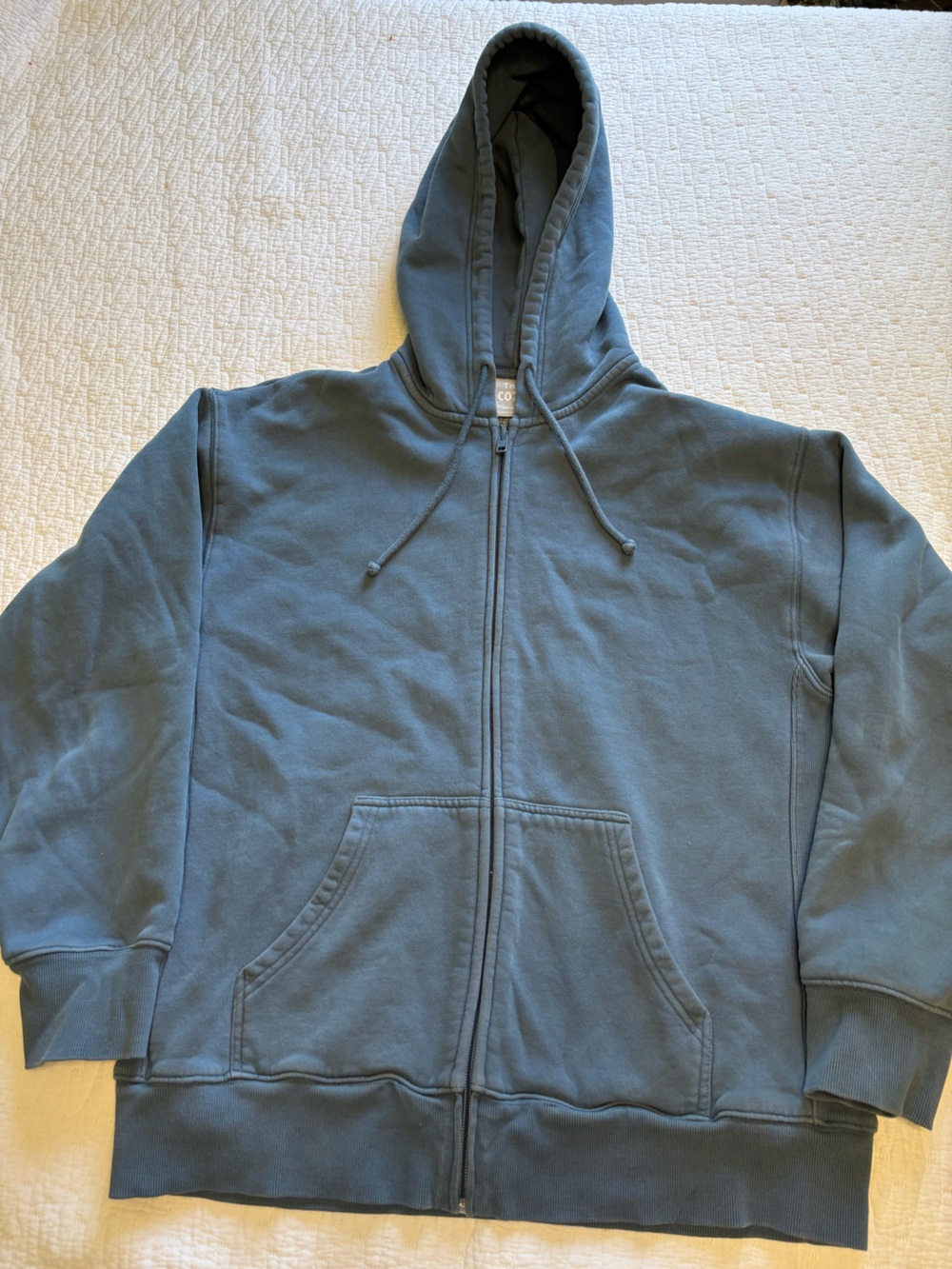 TNA Cozy Boyfriend Hoodie in blue/grey